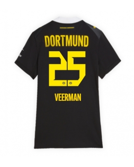 Borussia Dortmund Joey Veerman #25 Maglia Gara Trasferta Repliche 2026-27 Donna Maniche Corte Borussia Dortmund Joey Veerman #25 Maglia Gara Trasferta Repliche 2026-27 Donna Maniche Corte